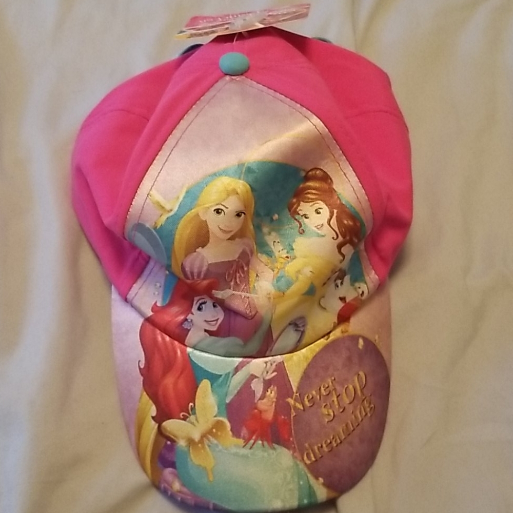 Girl's Disney Princesses Pink Ball Cap